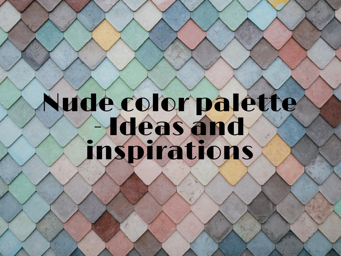 Nude color palette – shades and design examples