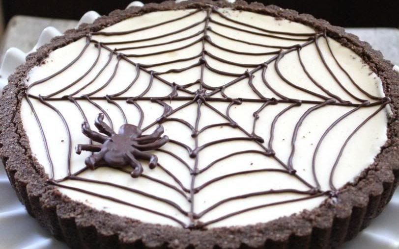 halloween food- spider tart
