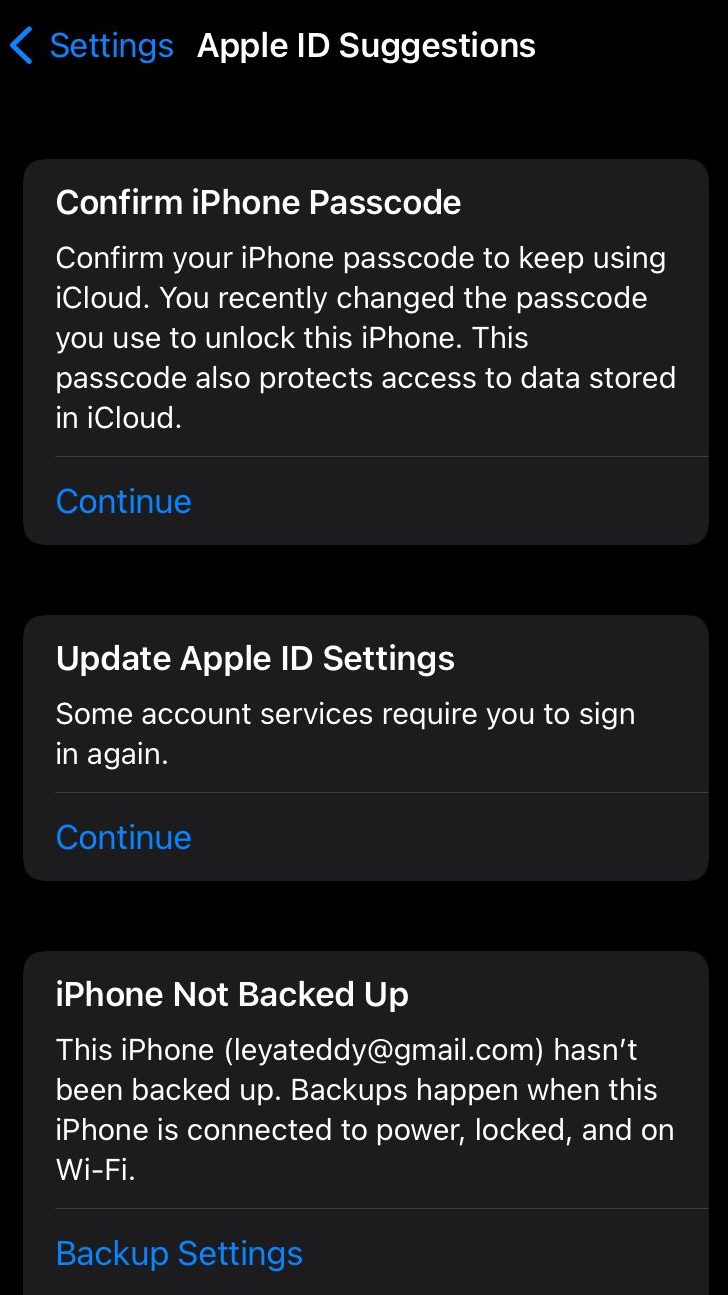 Systeemupdate iOS