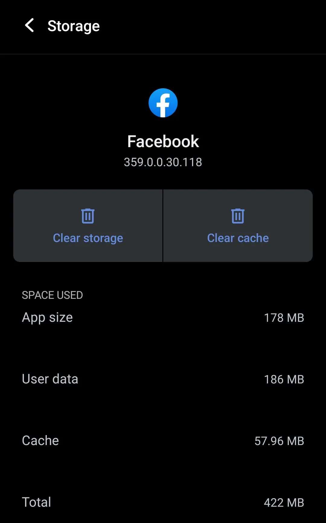 clearing app cache