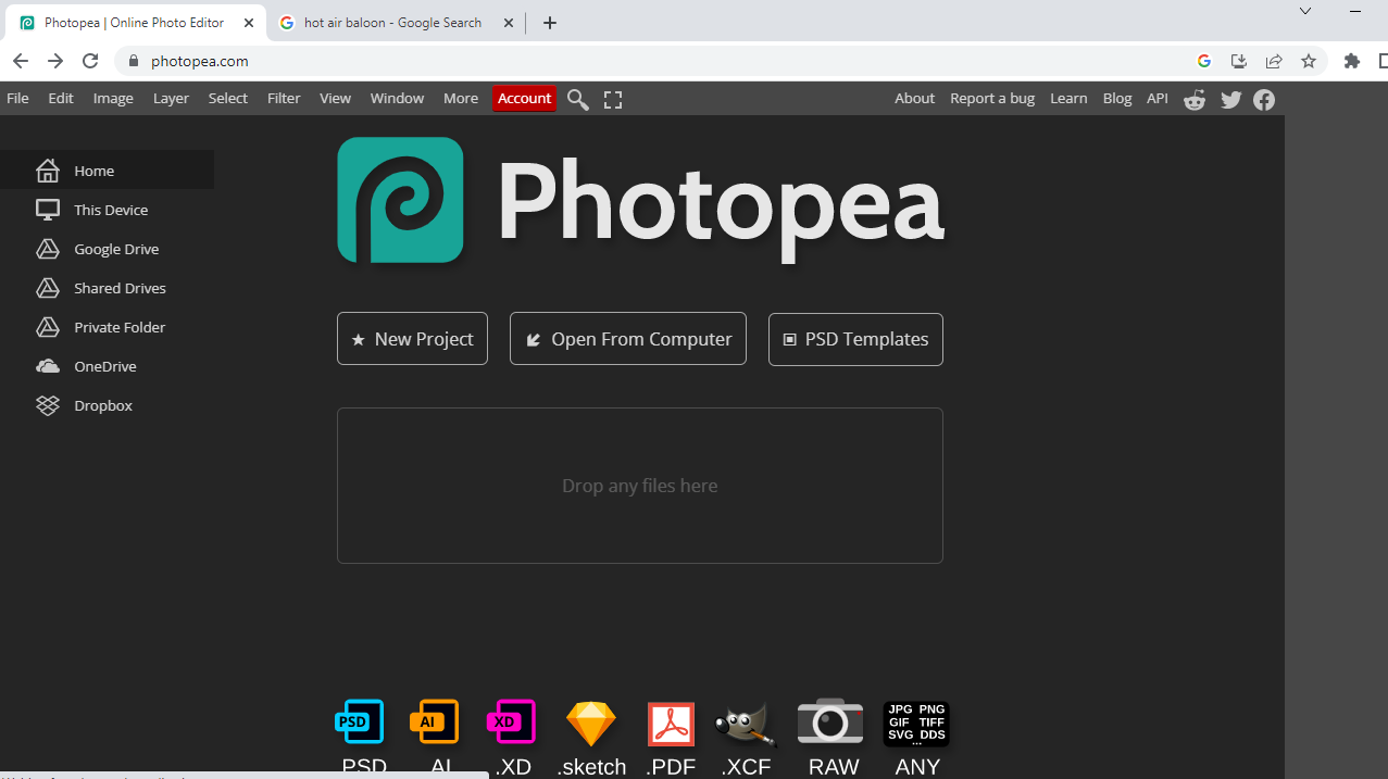 photopea editor