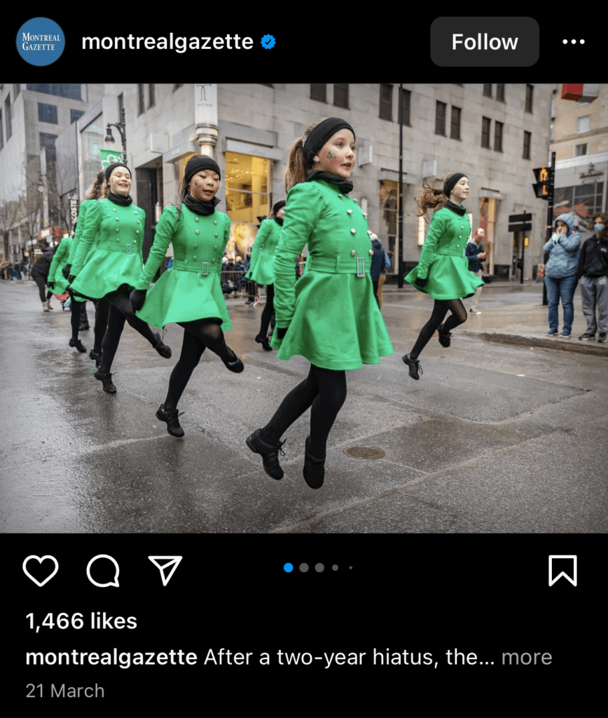 St Patrick's day parade social media posts ideas
