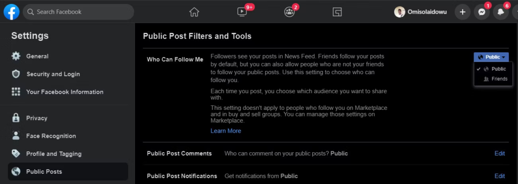 Steps to Give the Public Access to Follow You on Facebook
