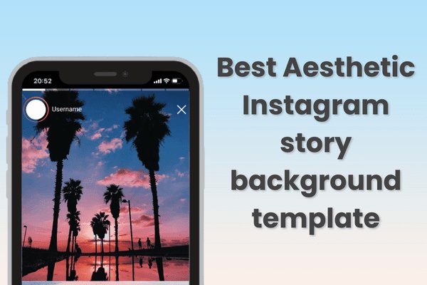 Beste esthetische Instagram-verhaalachtergrondsjabloon