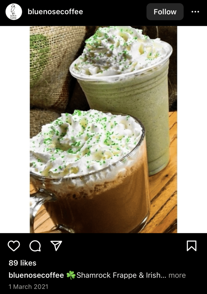 green drink social media post ideas