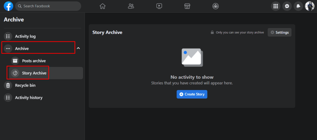 Story Archive on Facebook - How to view old stories on Facebook