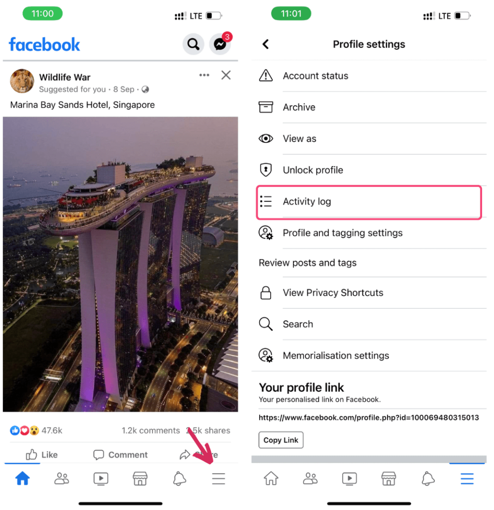 Activity log on Facebook -How to see posts you liked on Facebook?