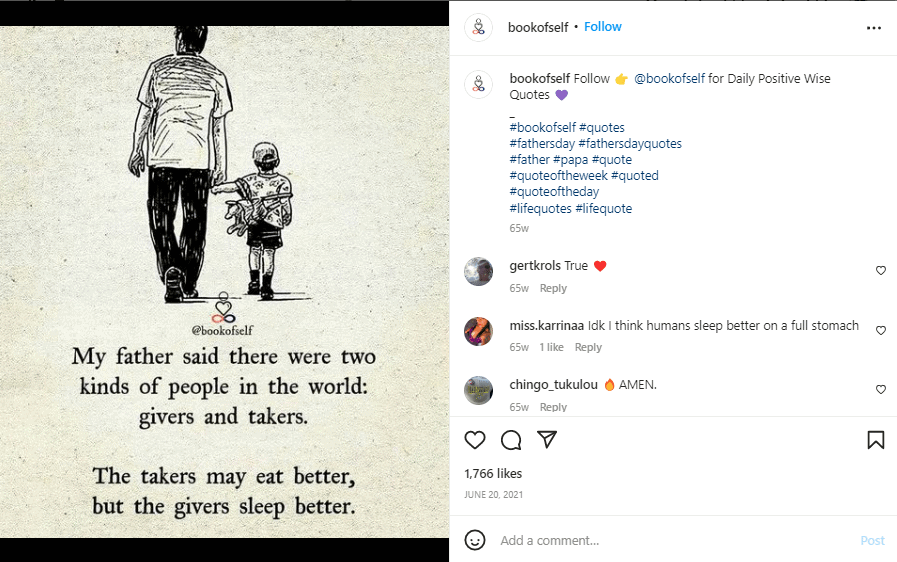 fathers quote post