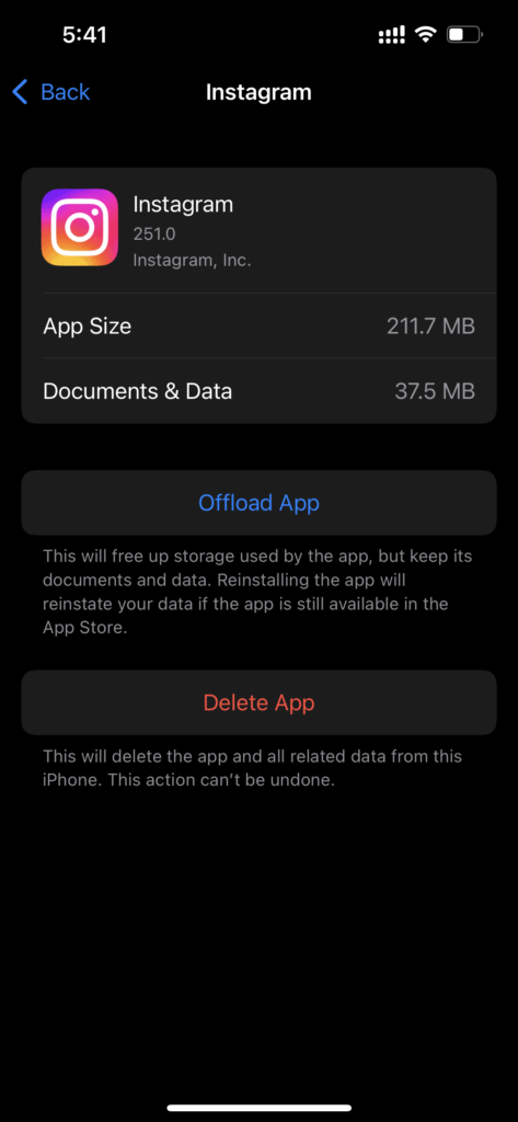 Kloer Instagram Cache op iOS - kann net all meng Posts op Instagram gesinn