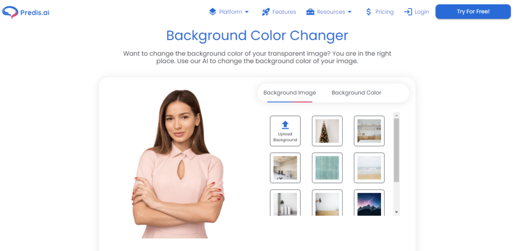 Predis.ai Background Changer