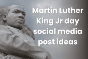 Martin Luther King Jr dag post-ideeën op sociale media