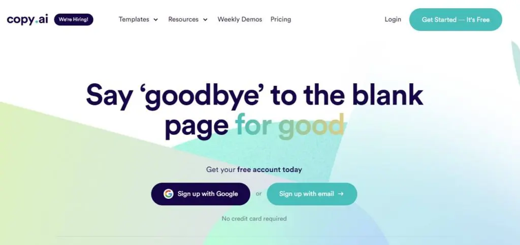 copy.ai AI tool