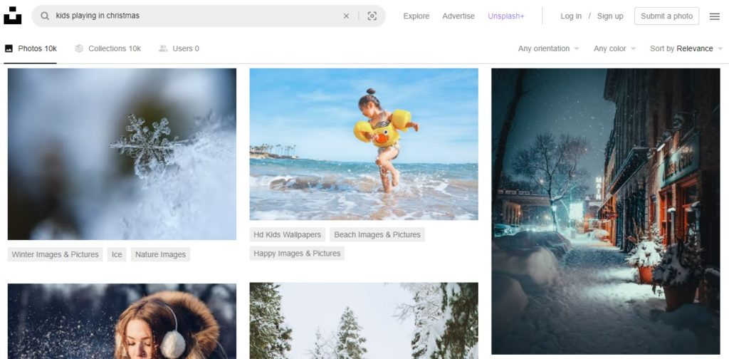 How to find stock images