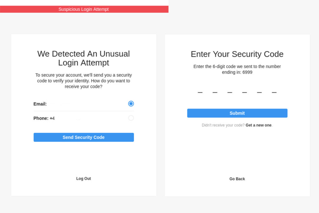 Someone else attempted to login into your Instagram account