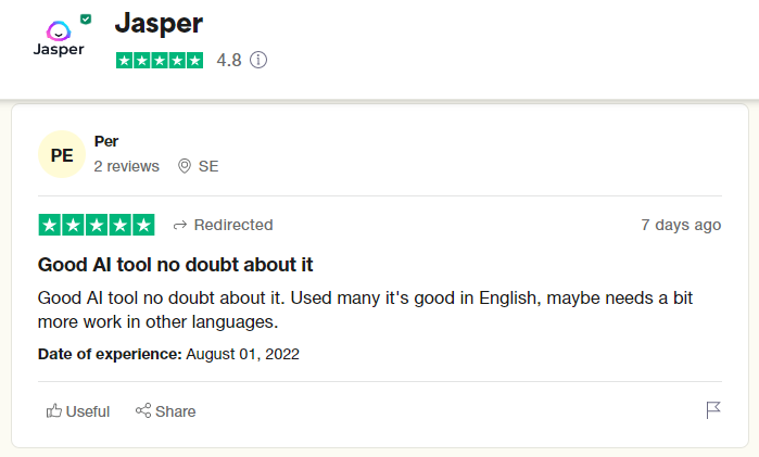 Jasper review