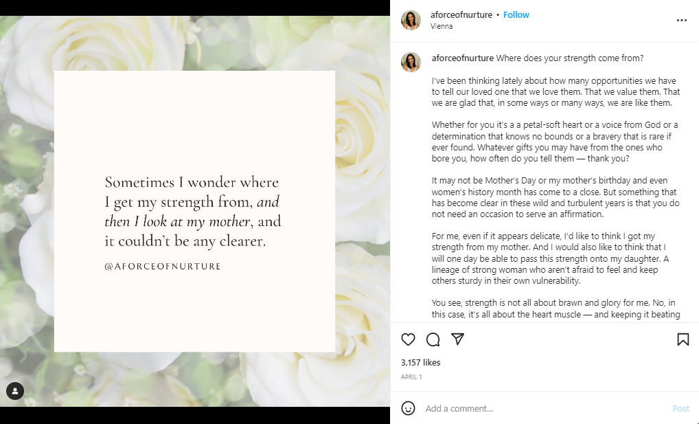 Mother's Day Quotes on social media