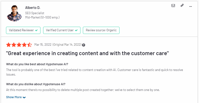 Writesonic.com vs Hypotenuse.ai - reviews