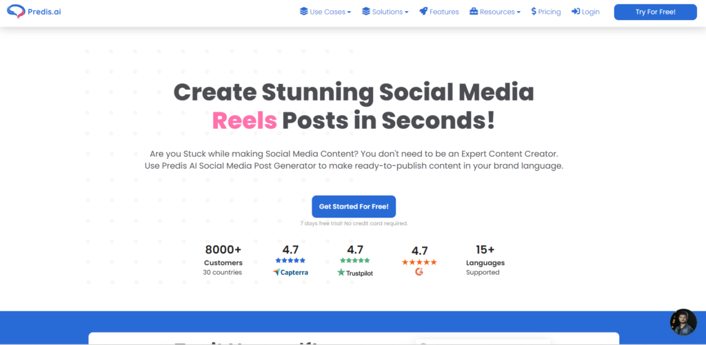 AI Social Media Tools For Agencies - Predis AI