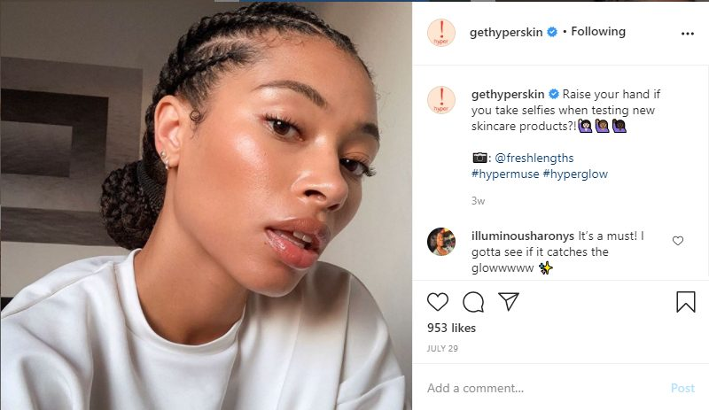 What is an Instagram caption?