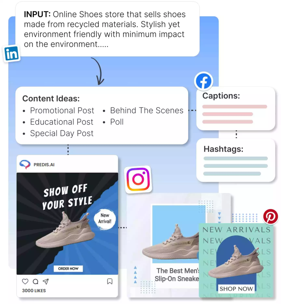 copy.ai caption generator alternative - predis.ai