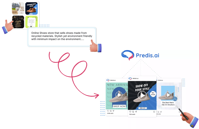 predis.ai creatore di contenuti Instagram