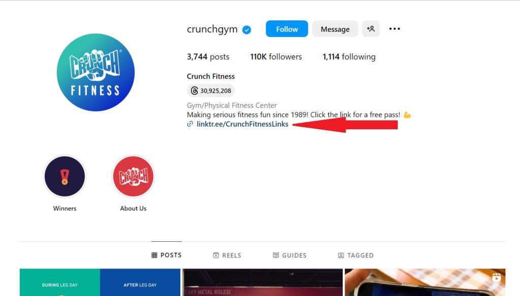 example of How to add booking link to Instagram?