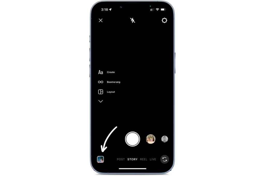 add video from gallery to Instagram story