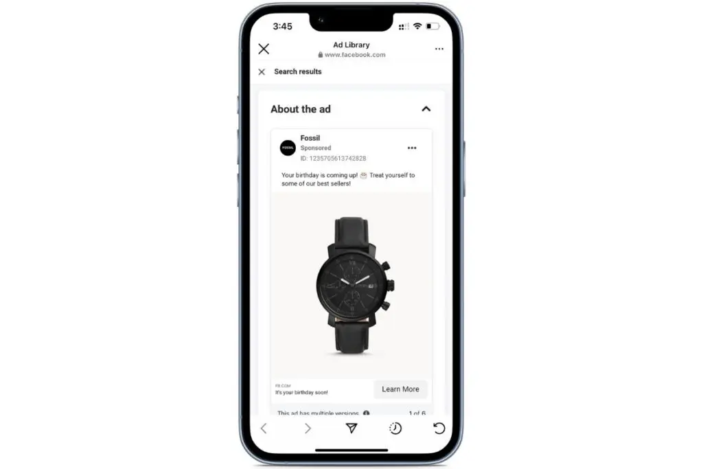 Competitors Instagram Ads