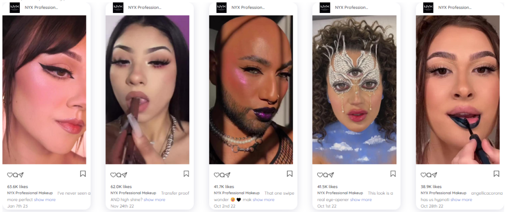 NYX Cosmetics Instagram Posts