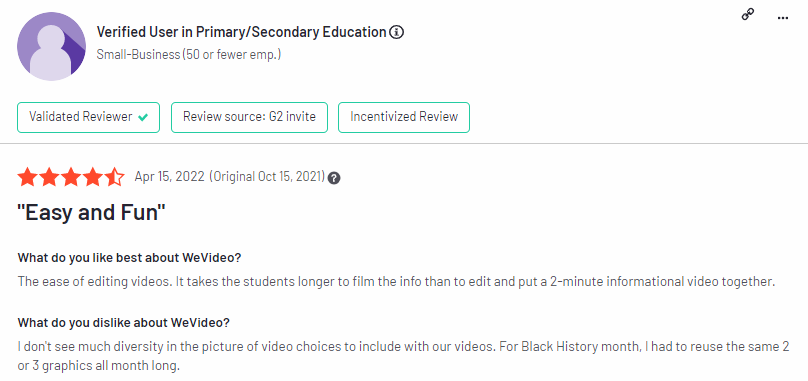 WeVideo review