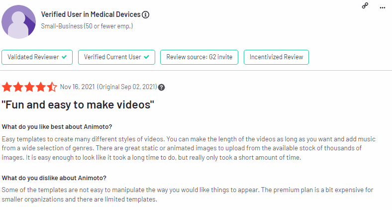 animoto review