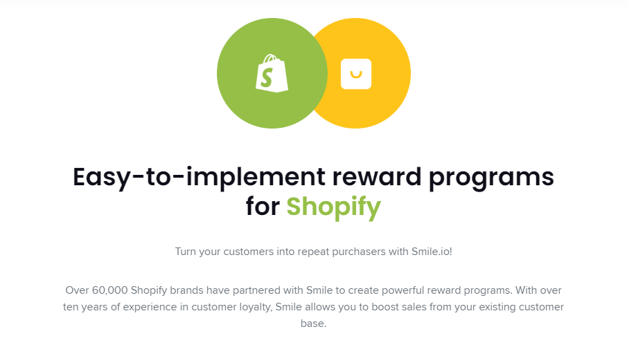 smile.io shopify rewards tool