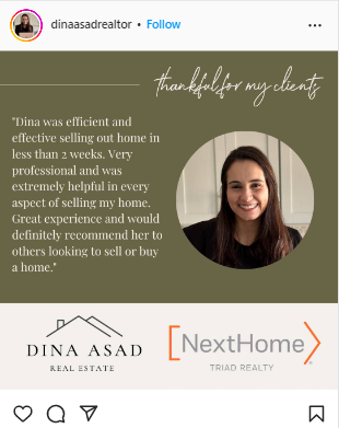 real estate client testimonial