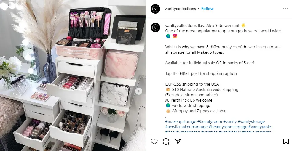 makeup content - organizers