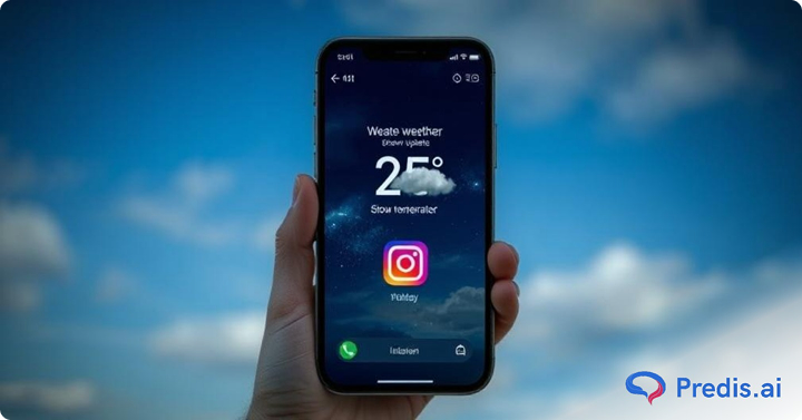 how to add weather to instagram story