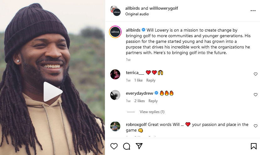 Allbirds Instagram partnership