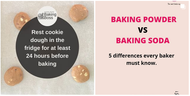 baking tips - content ideas