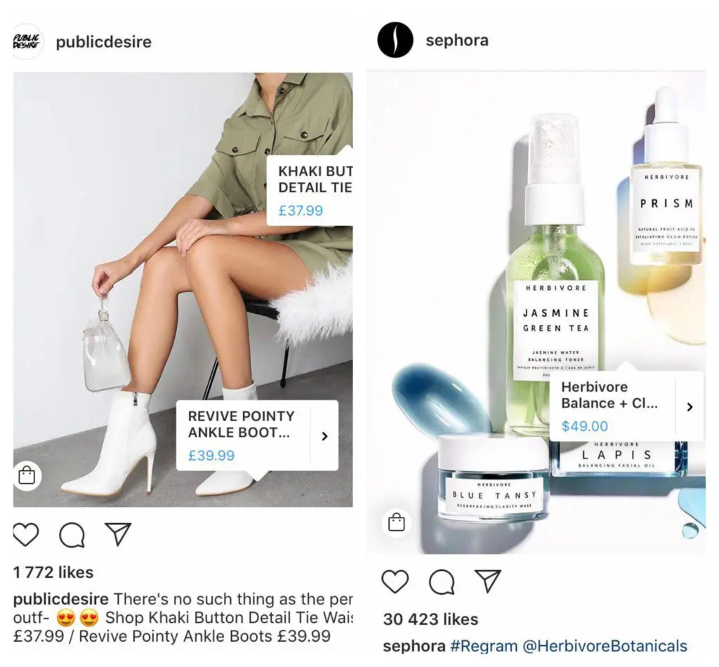 Instagram shoppable posts