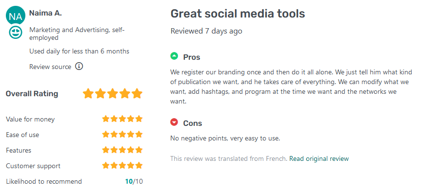 predis.ai user review