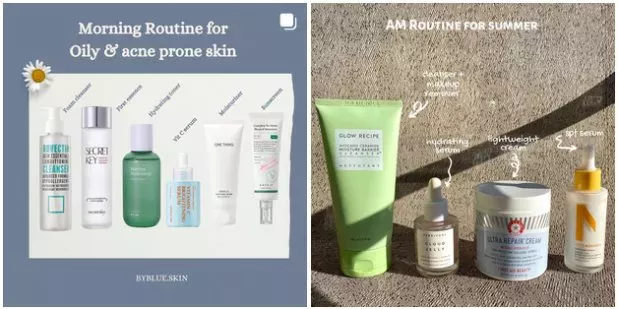 Idea post sulla routine di cura della pelle
