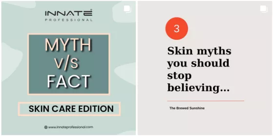 idées d'articles sur les mythes sur les soins de la peau