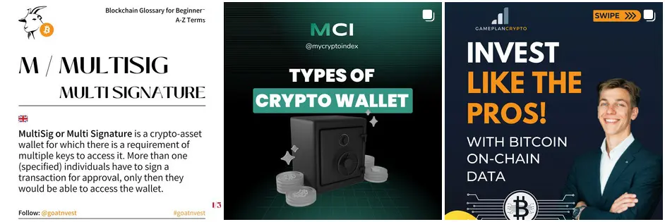 content ideas for cryptocurrency - educational