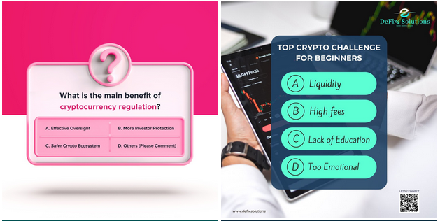 content ideas for crypto social media marketing - polls