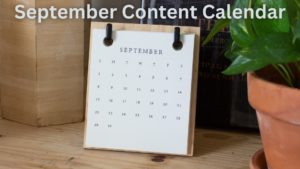 Calendário de conteúdo de setembro