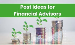 Postar ideias para consultores financeiros