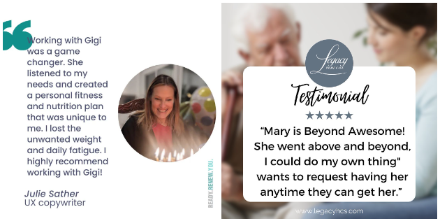 testimonial Tuesday - Instagram posts