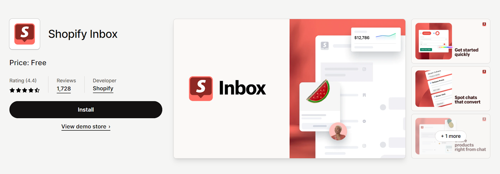 Shopify inbox app