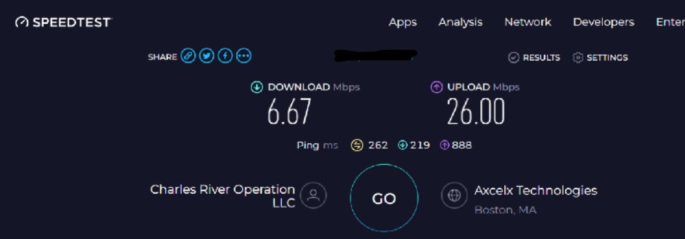 check your internet speed