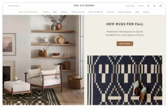 shopify store design example