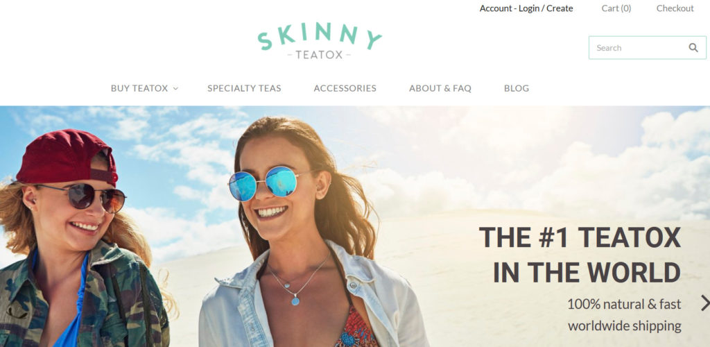 skinnny teatox shopify banner